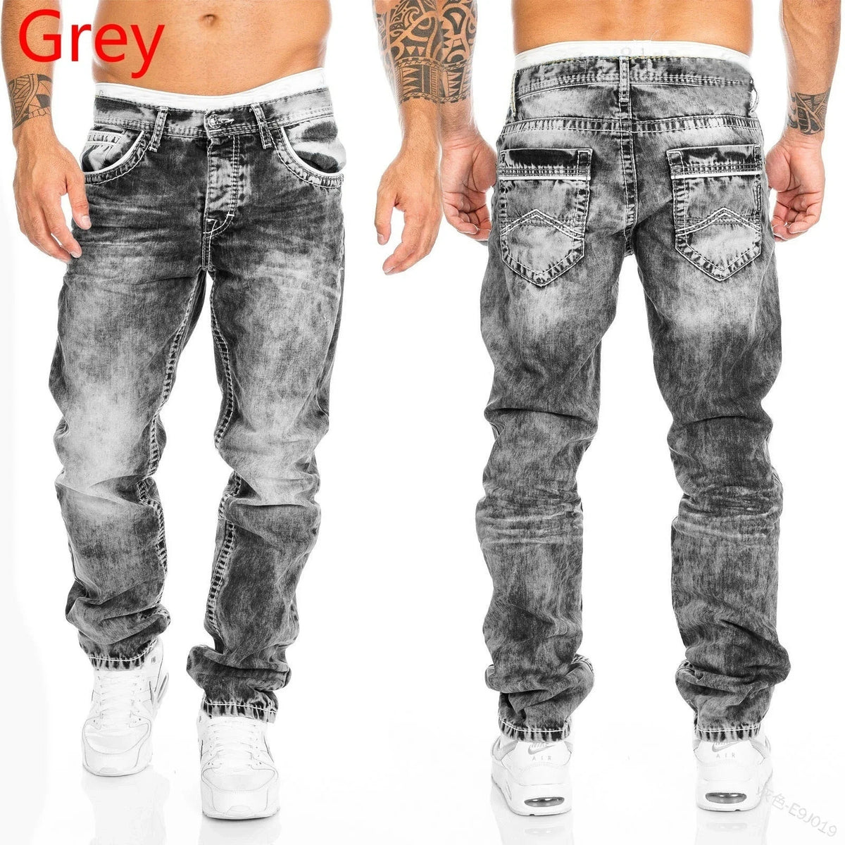 Men's Straight Leg Denim Jeans for Casual Everyday Wear