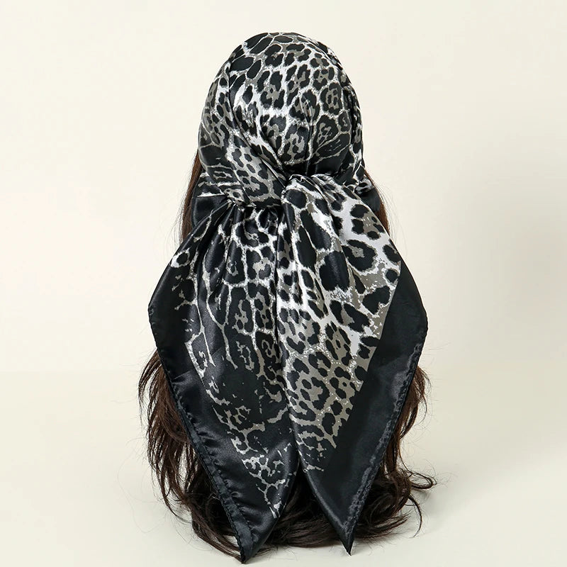 Printed Square Scarf with Ornate Paisley Pattern Options