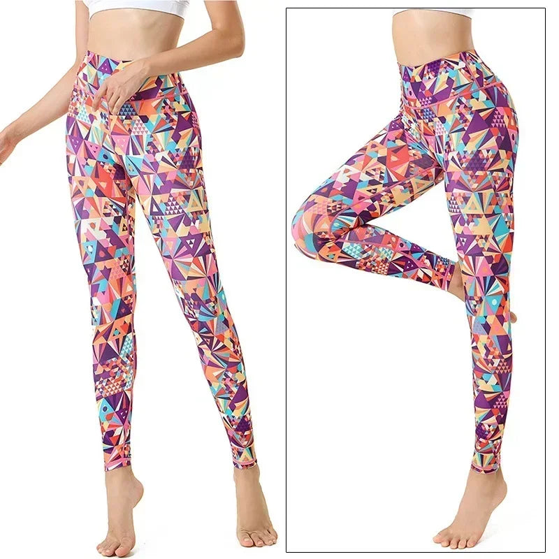 Women's Printed High-Waist Workout Leggings
