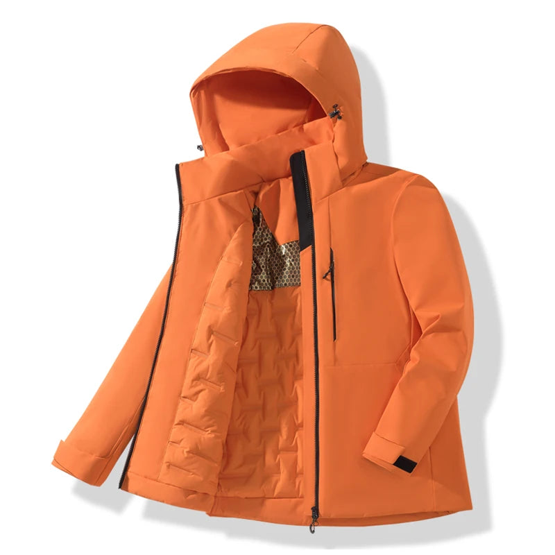Waterproof Fleece Jackets Windproof Thermal Windbreaker Skiing Raincoat