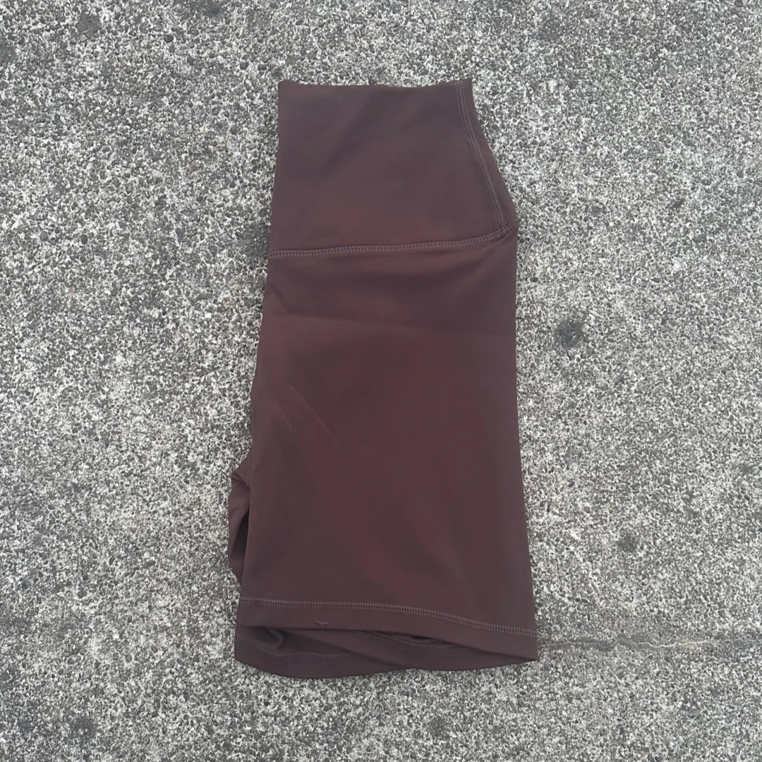 Women's High Waist Nylon Blend Shorts for Yoga and Training