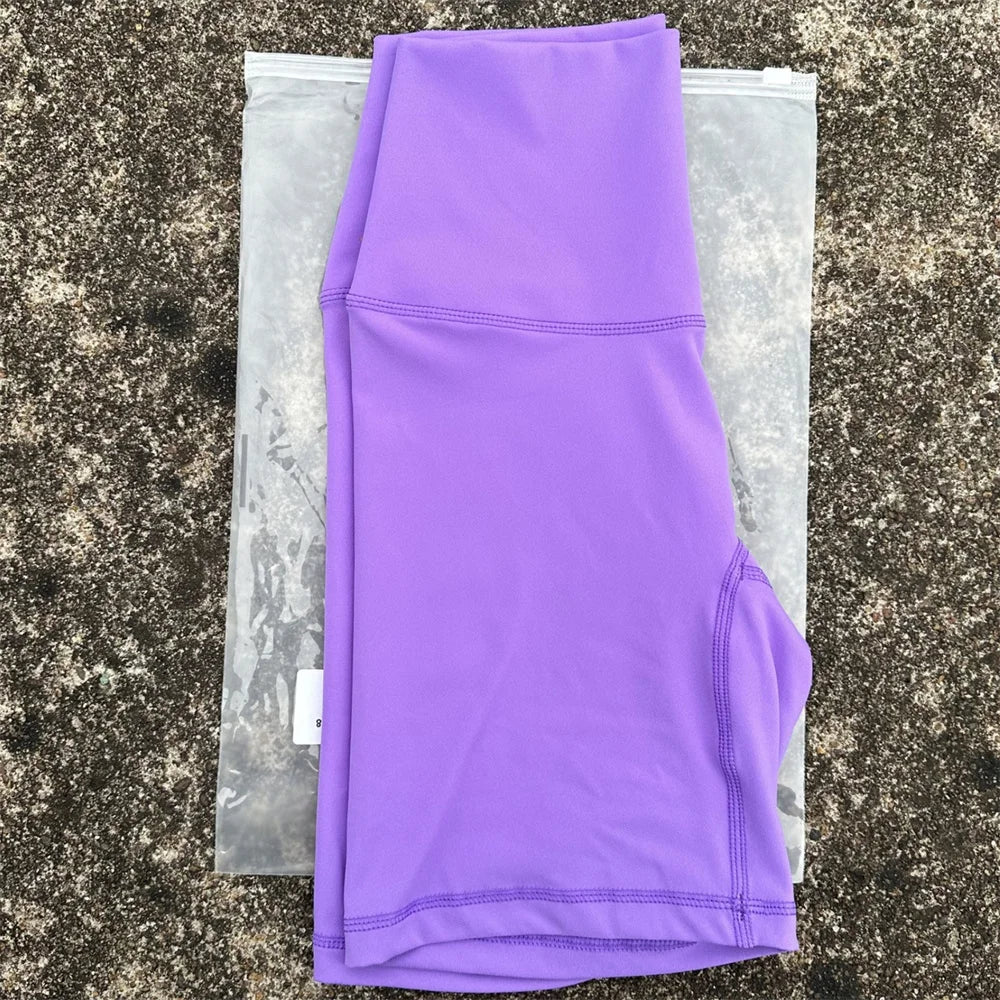 Women's High Waist Nylon Blend Shorts for Yoga and Training