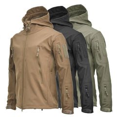 Men US Military Winter Thermal Fleece Tactical Jacket Outdoors Sports Hooded Coat Military Softshell Hiking Outdoor Army Jackets