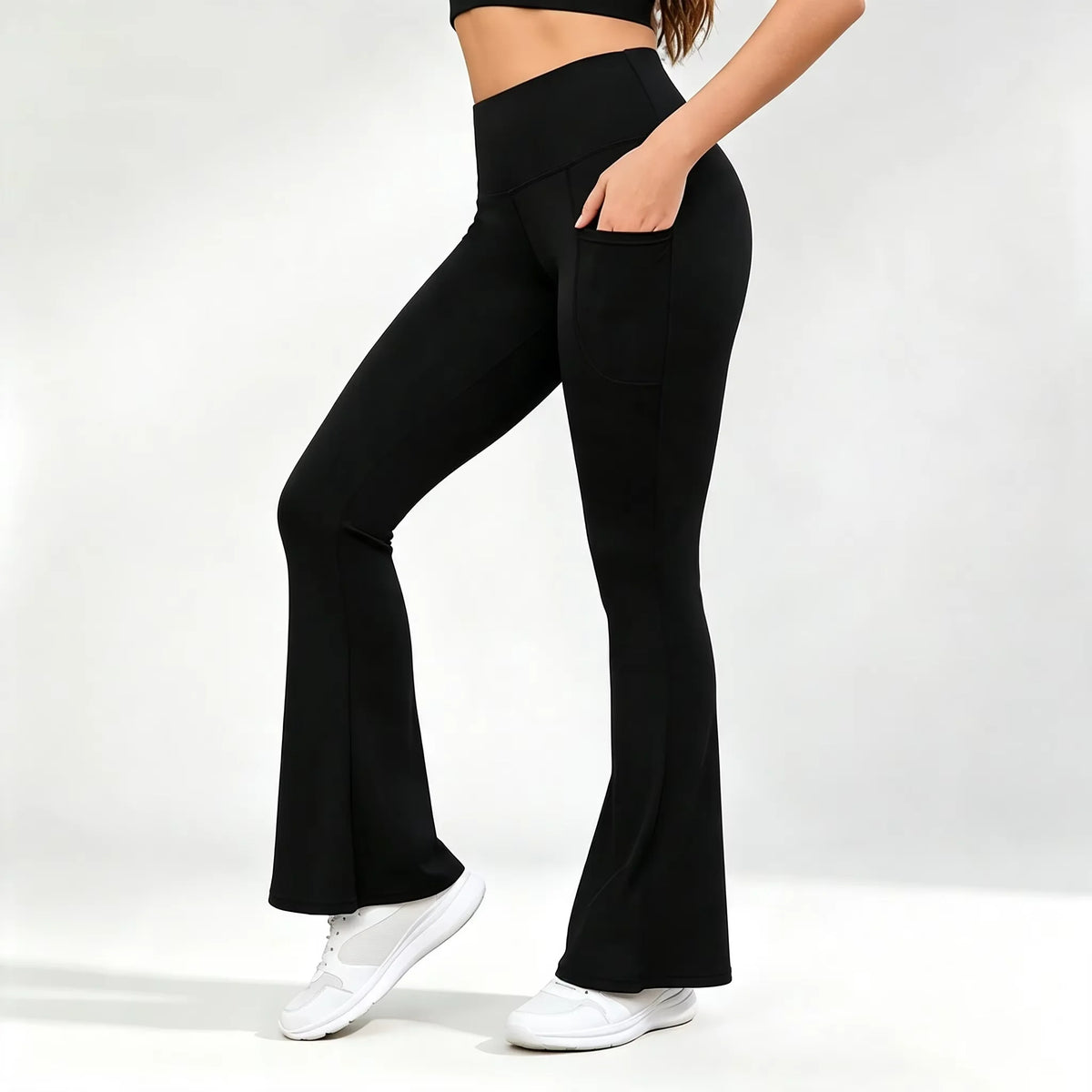 Women’s Flared Yoga Leggings with Pockets
