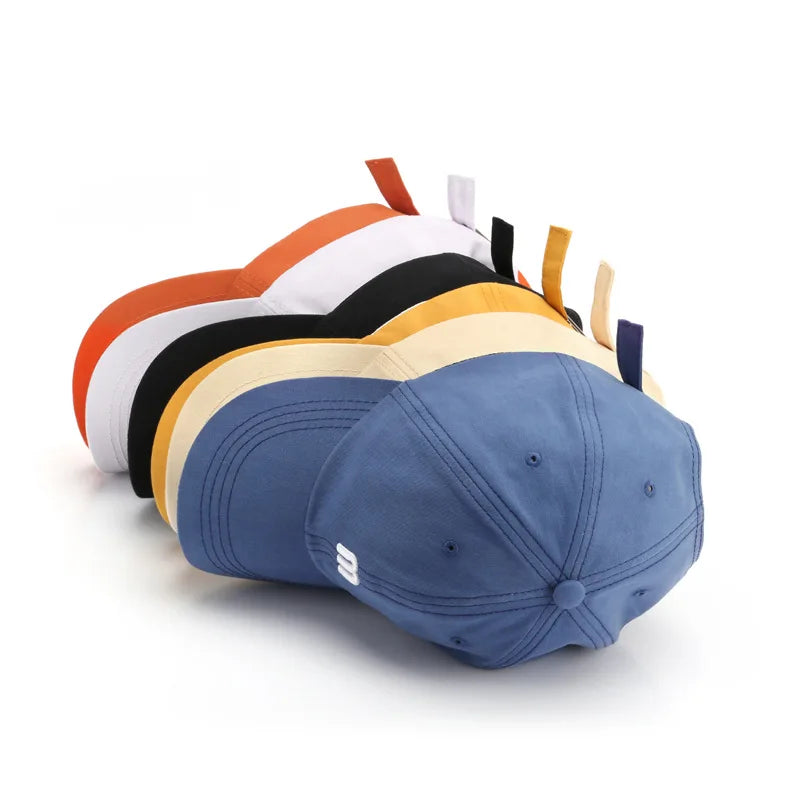 Letter Embroidered Baseball Cap with Curved Brim Shape
