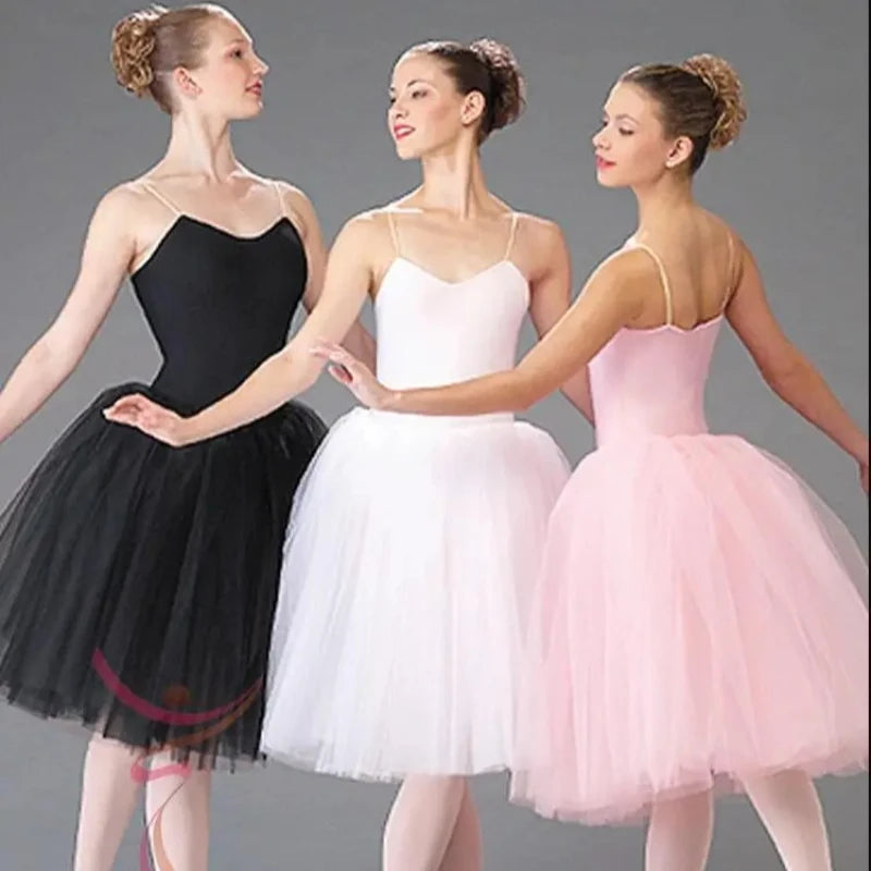 Romantic Ballet Tutu Dress with Camisole Bodice and Layered Tulle Skirt