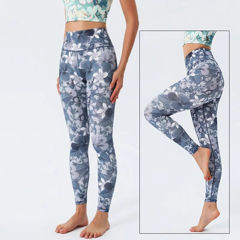Women's Printed High-Waist Workout Leggings