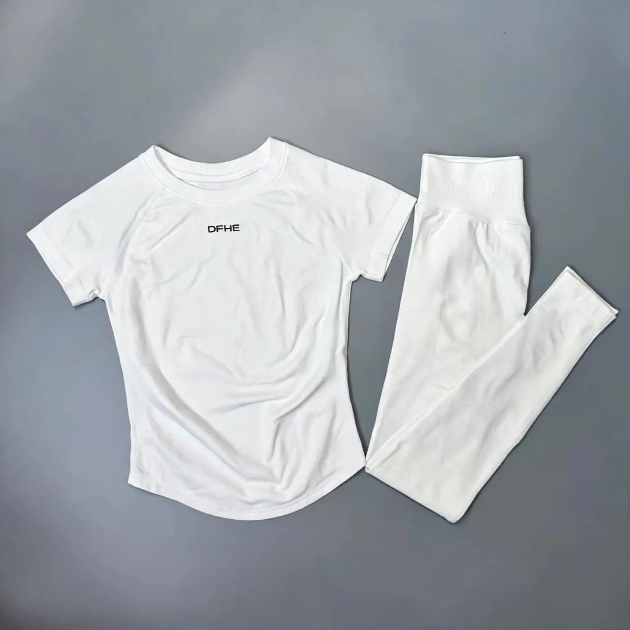 Women's Short Sleeve Yoga Top and Leggings Set
