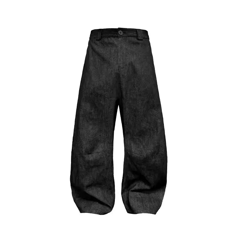 Women's Black Baggy Wide Leg Denim Jeans For Everyday Outfits