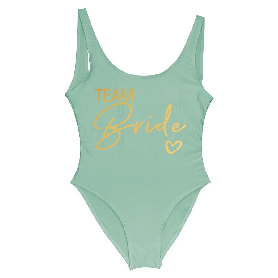 Team Bride One-Piece Swimsuit