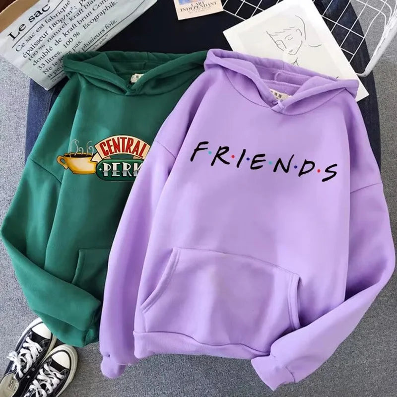 Letter Graphic Long Sleeve Pullover Casual Hoodie for Layering