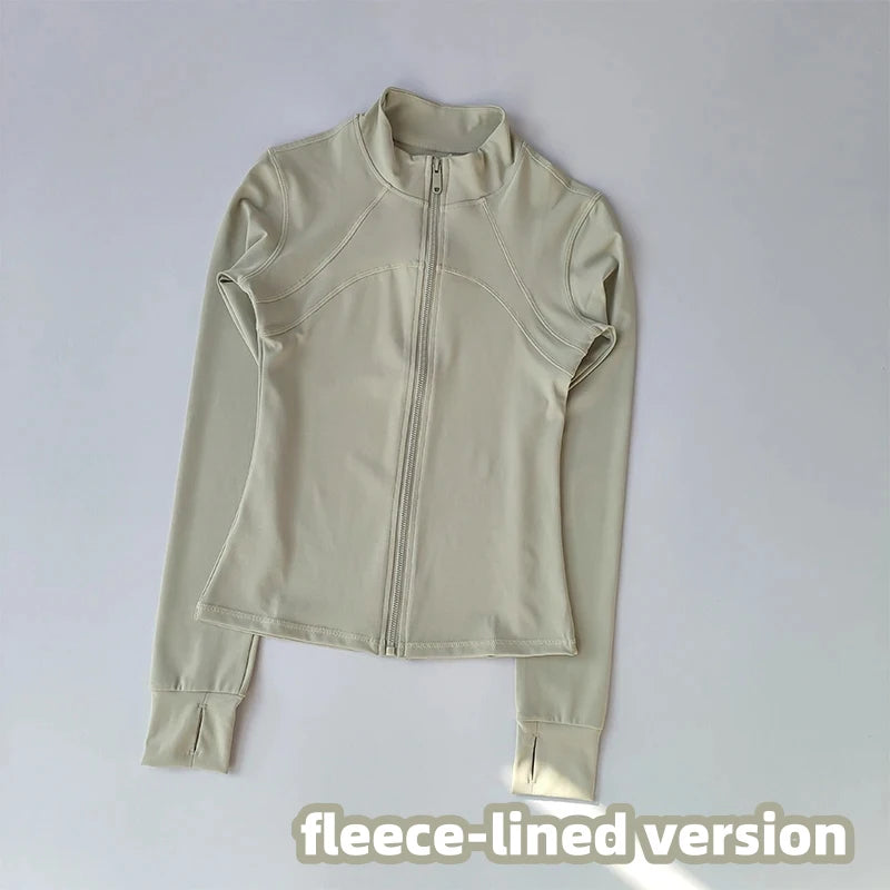Women's Zip-Front Long Sleeve Yoga Jacket