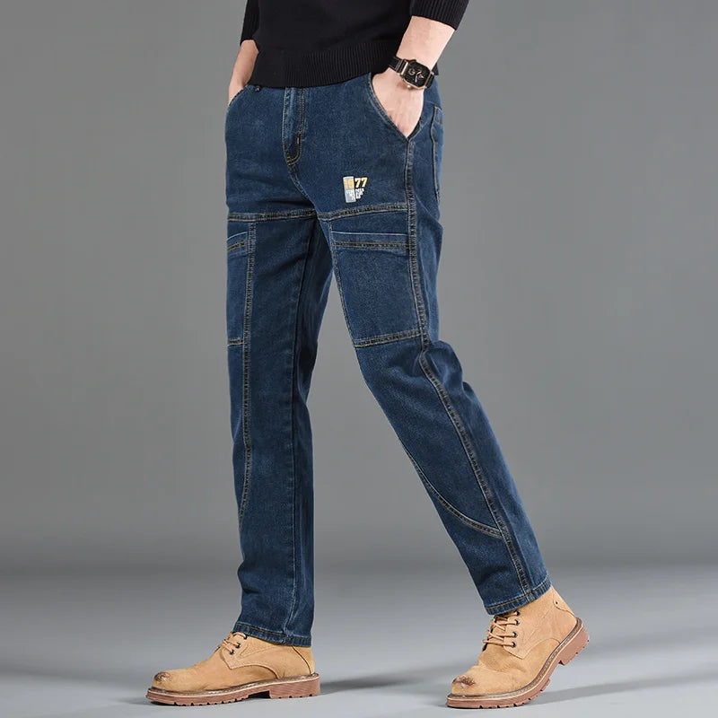 Men's Straight Leg Denim Jeans for Casual Everyday Wear