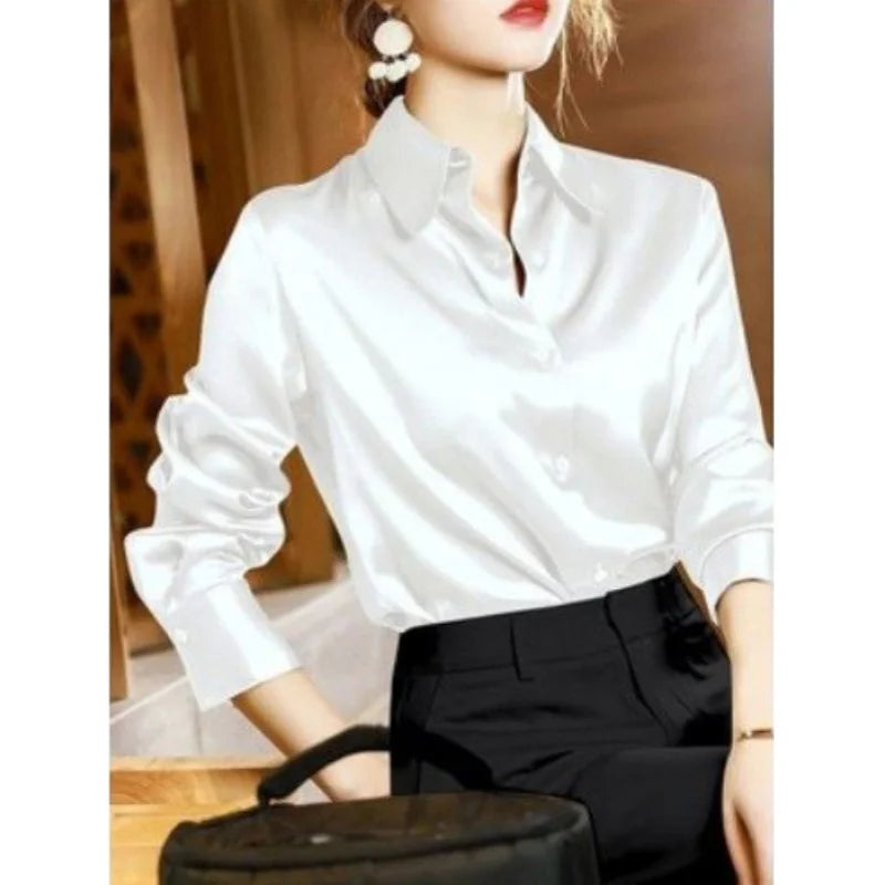 Women's Collared Long Sleeve Shirt