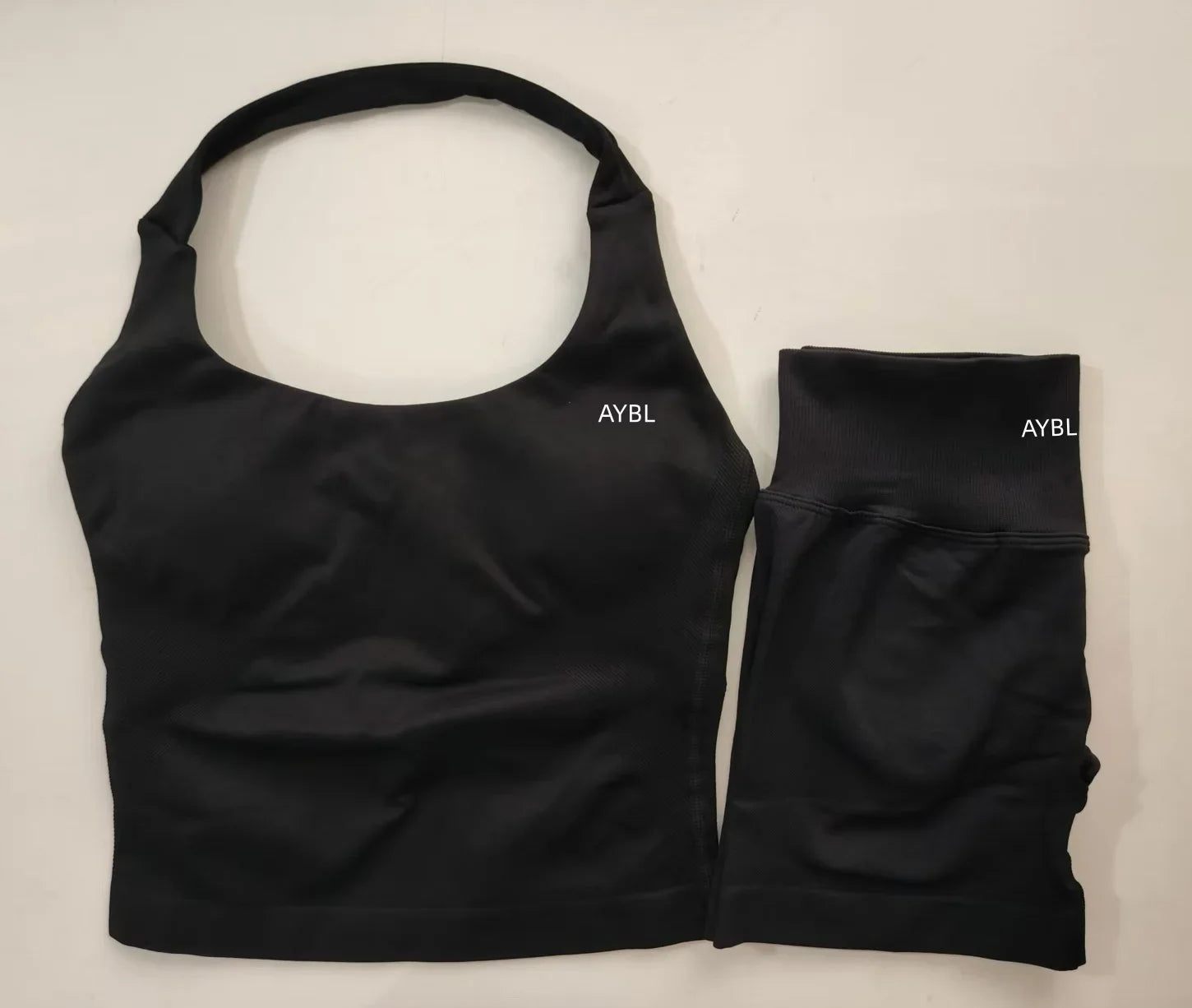 Women's Halter Tank And Shorts Yoga Set For Workout Outfits