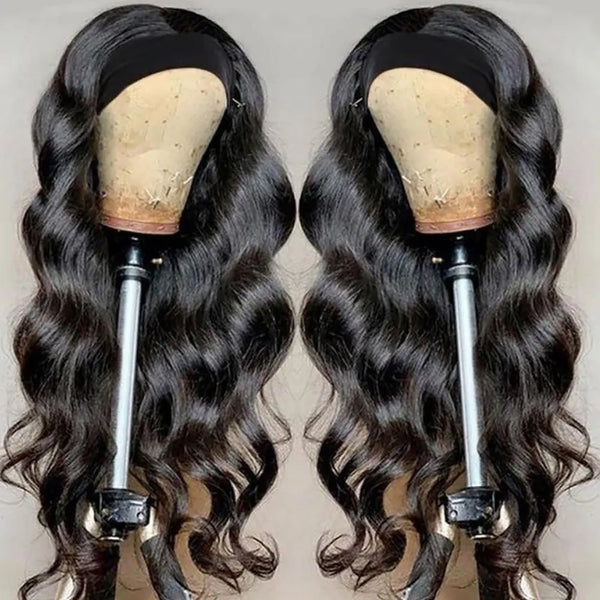Headband Wig Human Hair Body Wave Wig 180% Density Remy Human Hair Wigs For Black Women Brazilian Glueless Wig