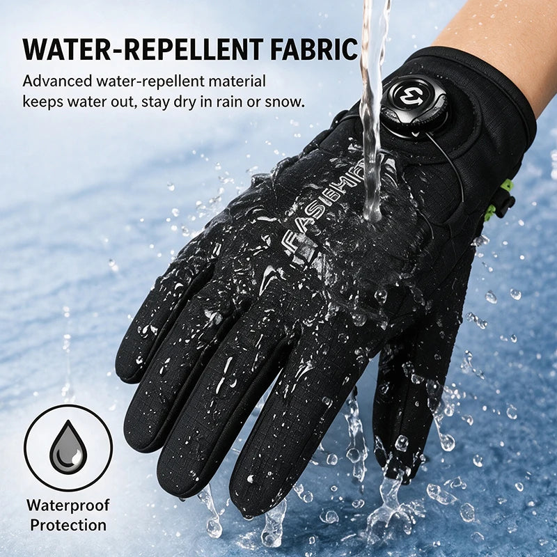 Full Finger Cycling Gloves with Adjustable Wrist Closure