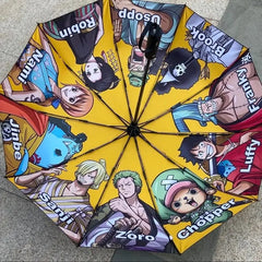 One Piece Umbrella Sea Fan Folding Fully Automatic Road Fly Umbrella Same Sunscreen Umbrella One Piece Surroundings