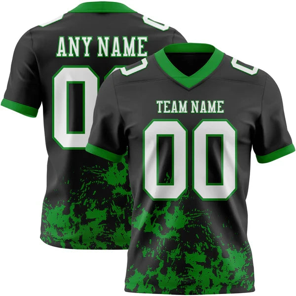American Football Graphic Short Sleeve Crew Neck Sports T Shirt