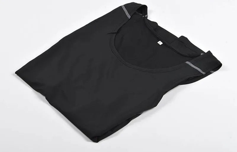 Men Quick Dry Sleeveless Sports Vest High Elasticity Running Basketball Training Shirt