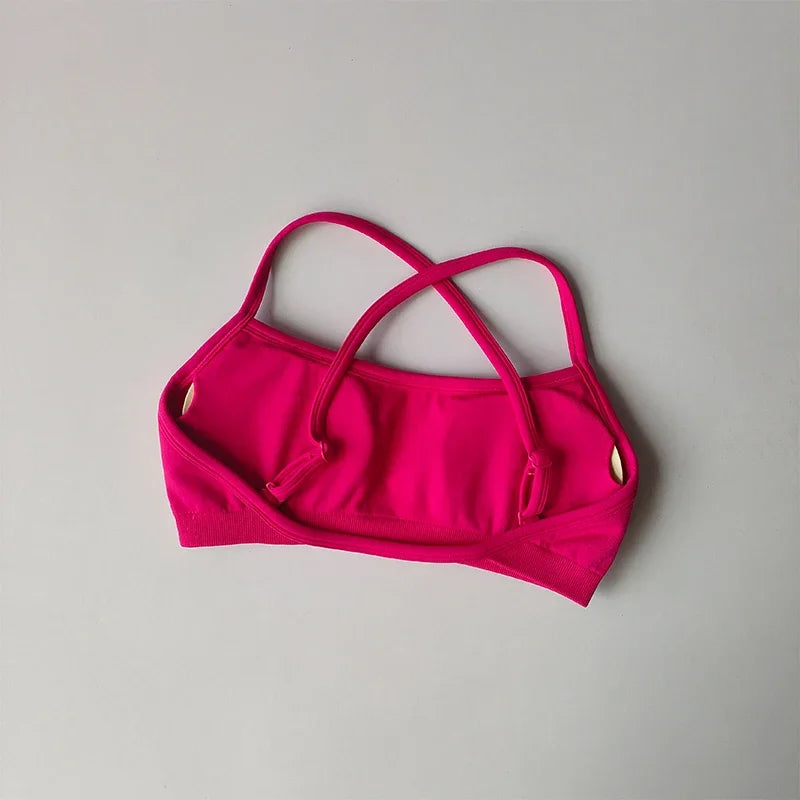 Women's Strappy Sports Bra with Separate Shorts Options