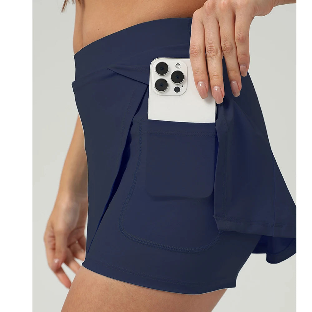 Women's Wrap-Front Tennis Skort