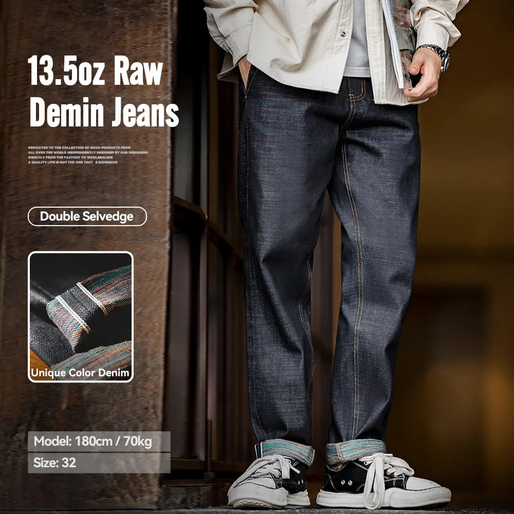 Men's Straight Leg Denim Jeans for Casual Everyday Wear