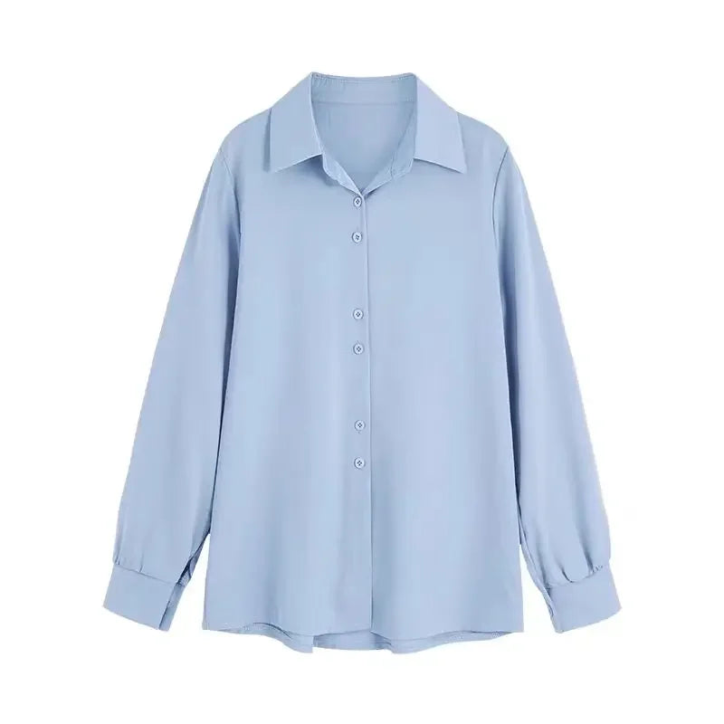Women's Long Sleeve Button Front Shirt