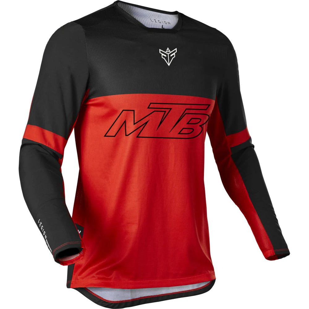 Men's Long Sleeve Pullover Cycling Jersey for Mountain Bike Riding