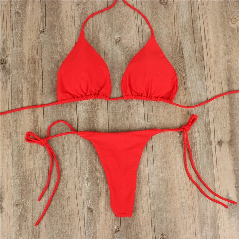 Solid Color Bikini