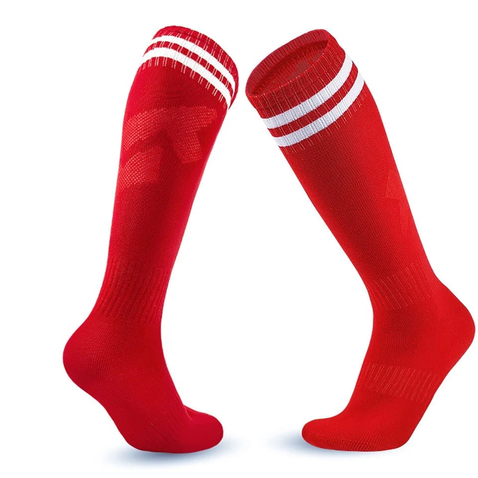 Striped Cuff Football Socks with Adult and Child Size Options