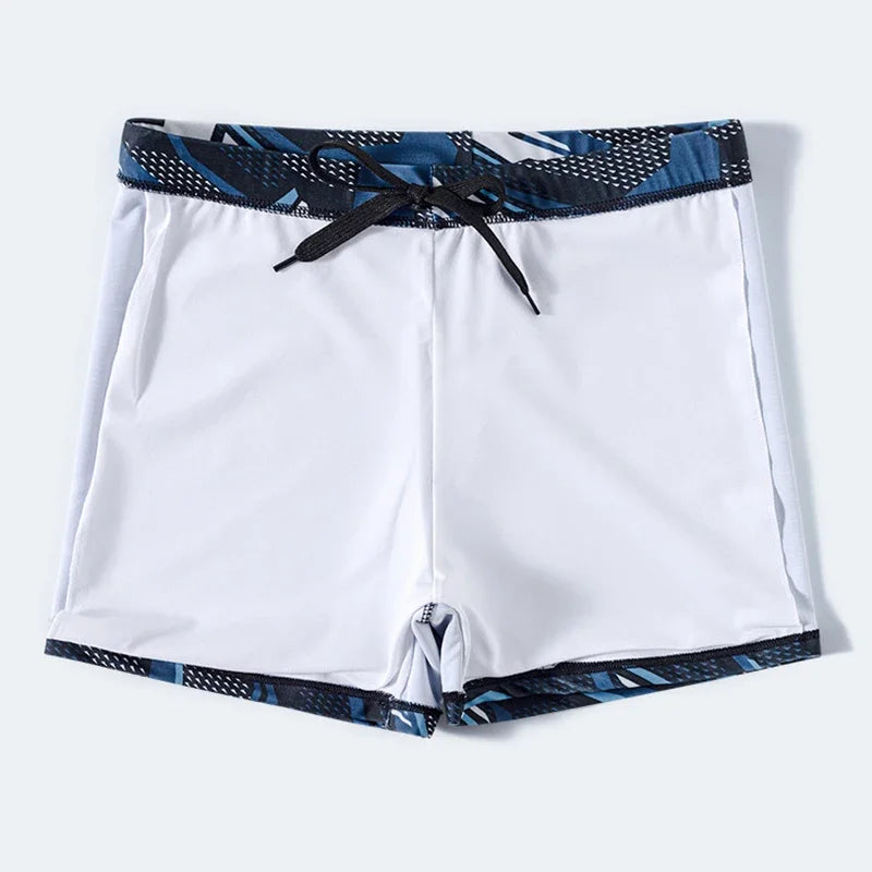 Men's Printed Swim Shorts for Pool Swimming and Summer Beach Wear