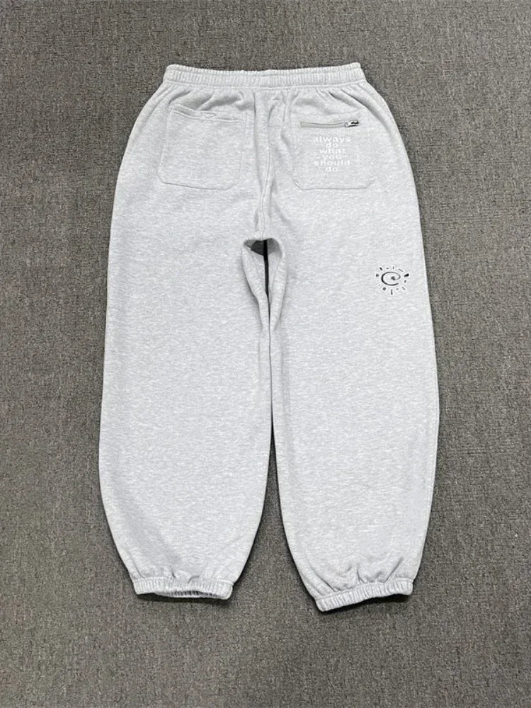 Full Length Loose Fit Casual Streetwear Pants with Waistband