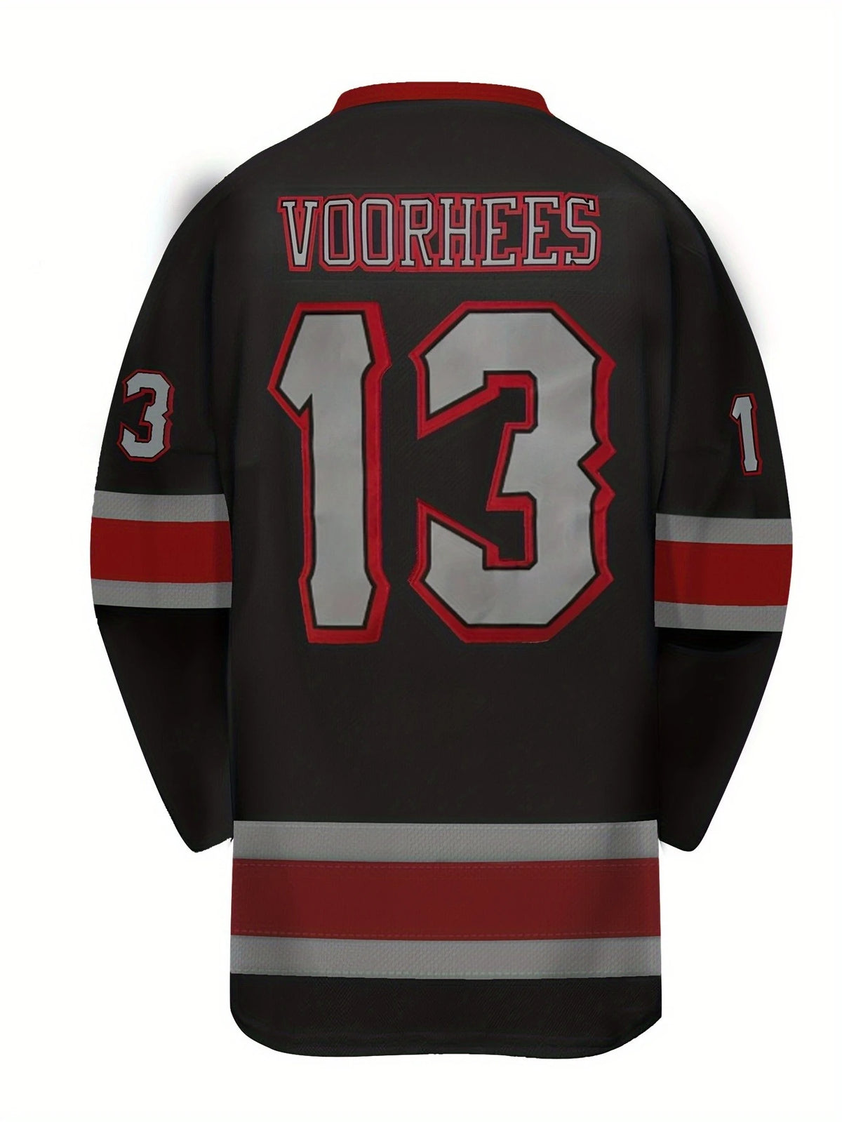 Voorhees Number Thirteen Long Sleeve Jersey For Sports Outfits