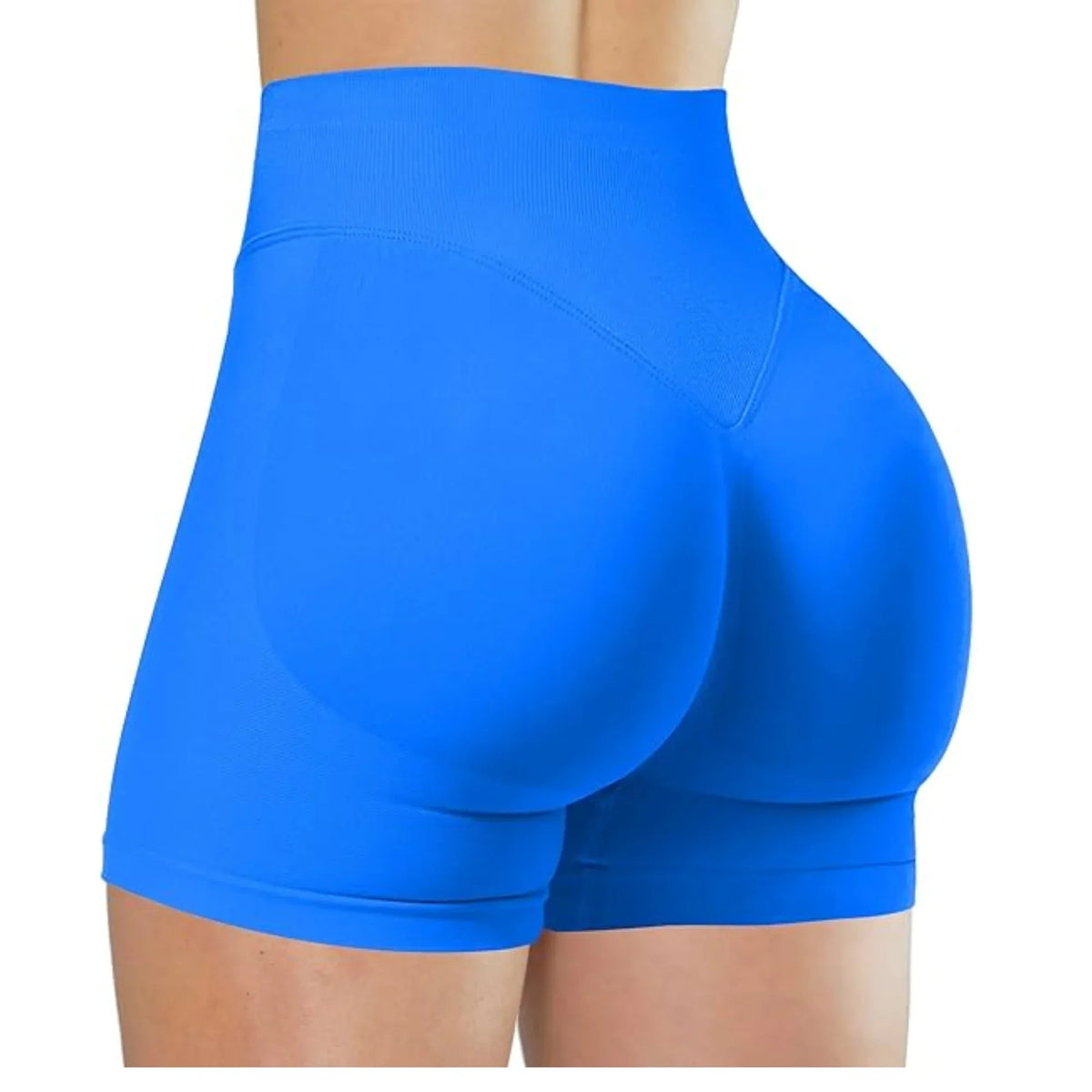 Women's High-Waist Knit Yoga Shorts with Stretch Fit for Training
