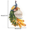 110V-220V Modern Round Multicolor Peacock Wall Lamp Beautiful Decoration European Style Creative Wall Sconce