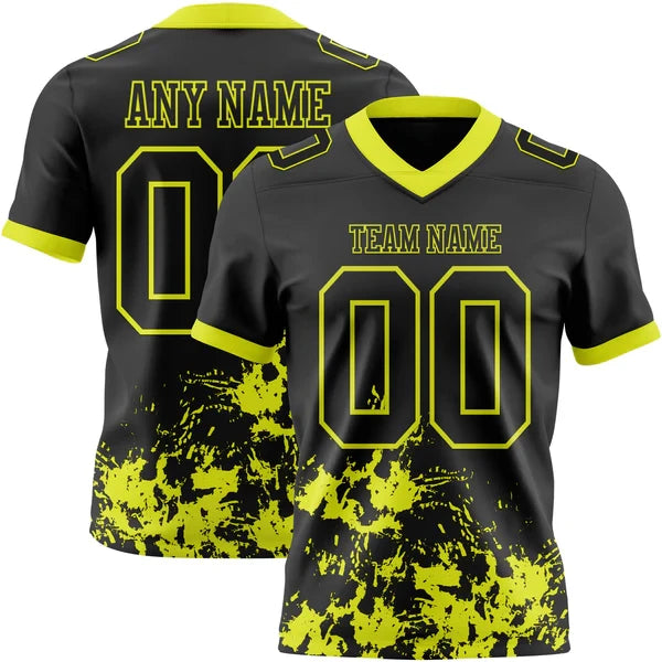 American Football Graphic Short Sleeve Crew Neck Sports T Shirt