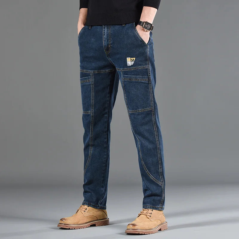 Men's Straight Leg Denim Jeans for Casual Everyday Wear