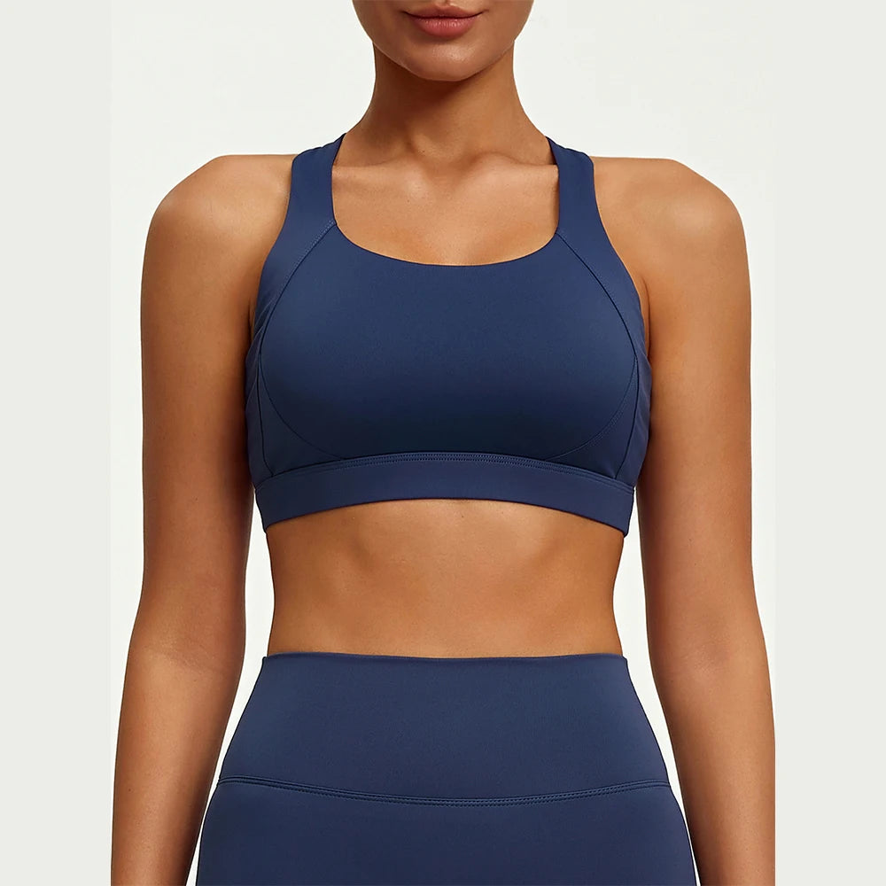 Women's Cross Back Strappy Sports Sports Bra For Workout Outfits