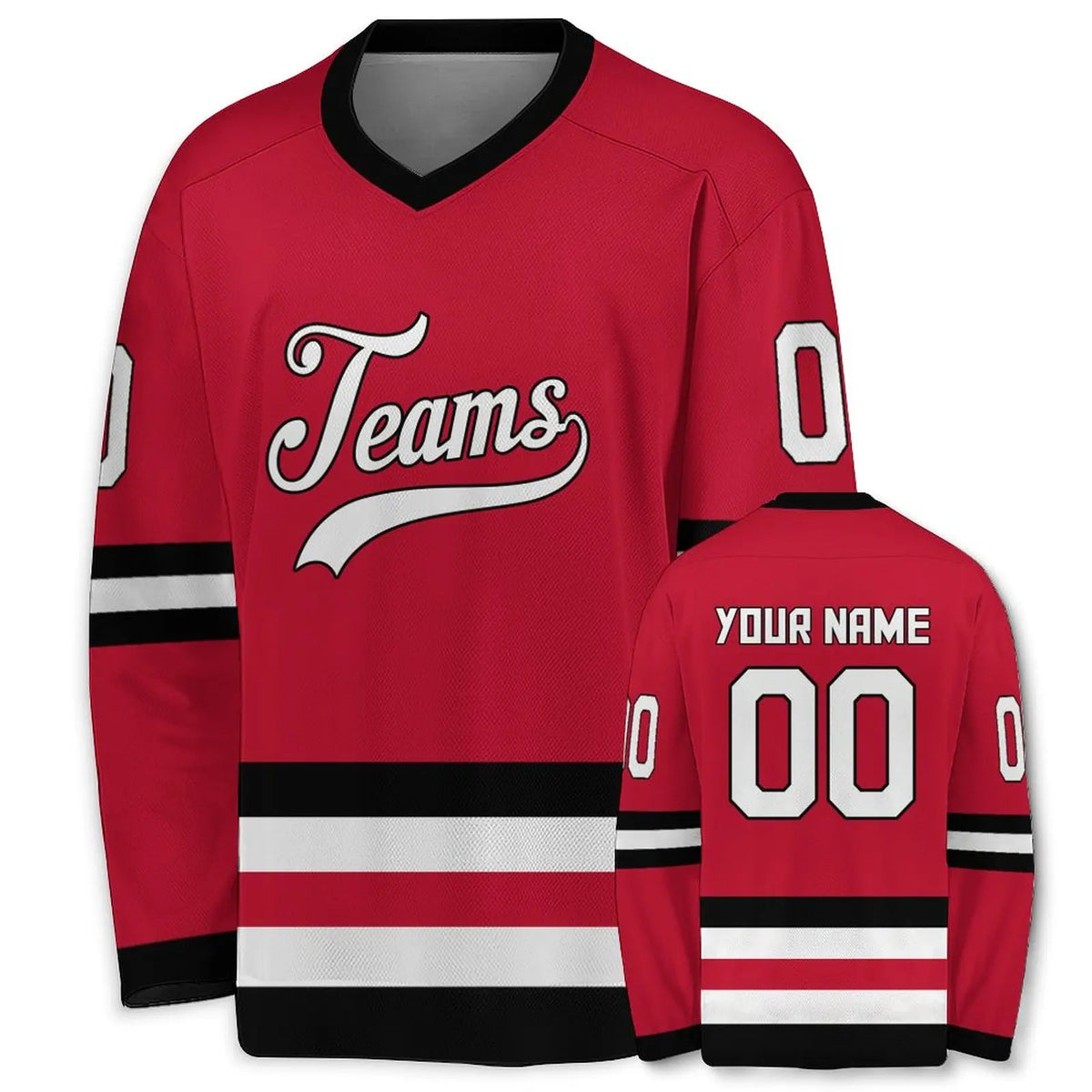 Striped Number Design Long Sleeve Jersey For Sports Outfits