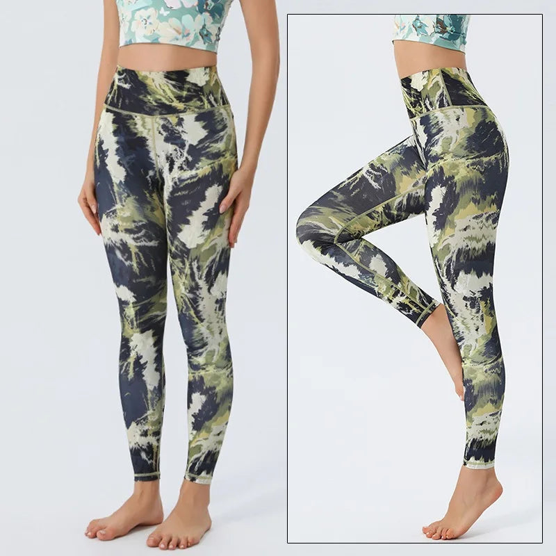 Women's Printed High-Waist Workout Leggings