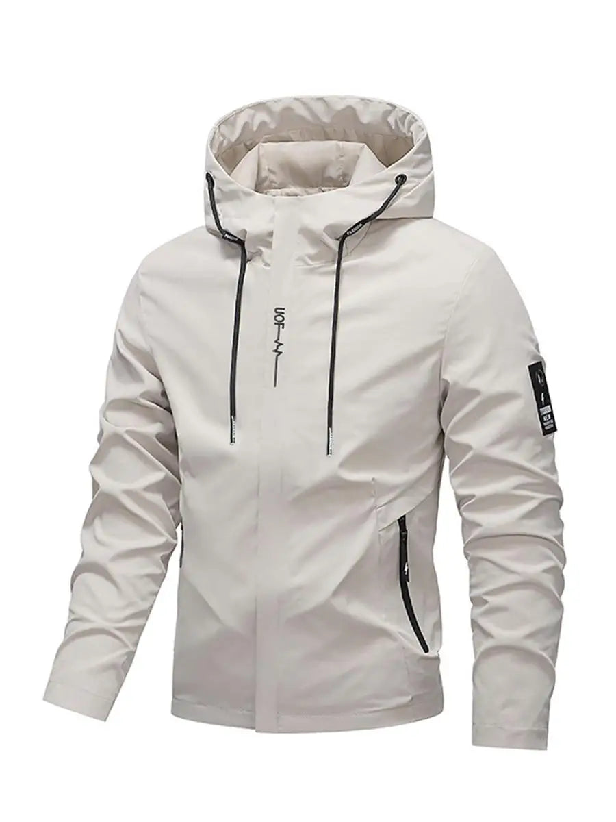 Men's Hooded Zip-Front Softshell Jacket