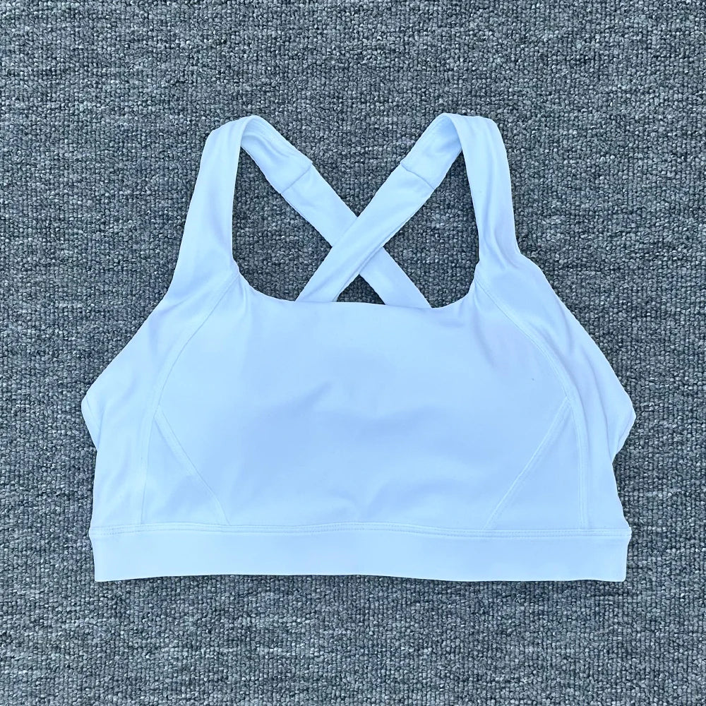 Women's Wide Cross Strap Sports Bra