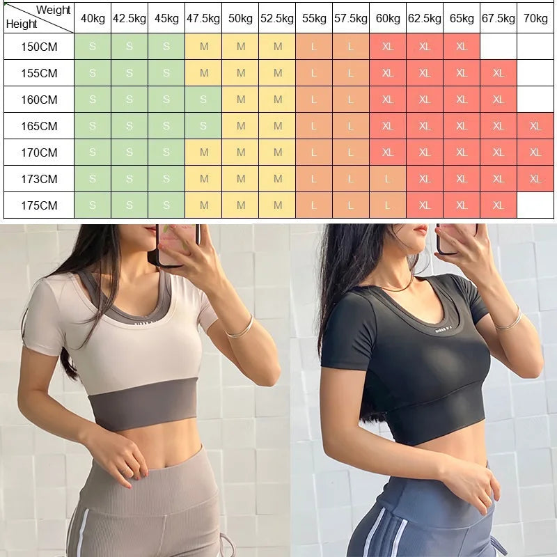 Women's Mesh-Panel Short-Sleeve Workout Crop Top