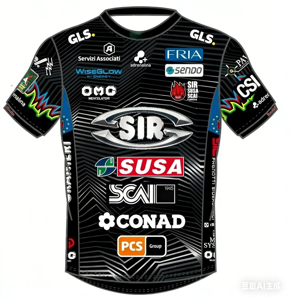 Perugia Number Fourteen Volleyball Short Sleeve Jersey For Sports Outfits