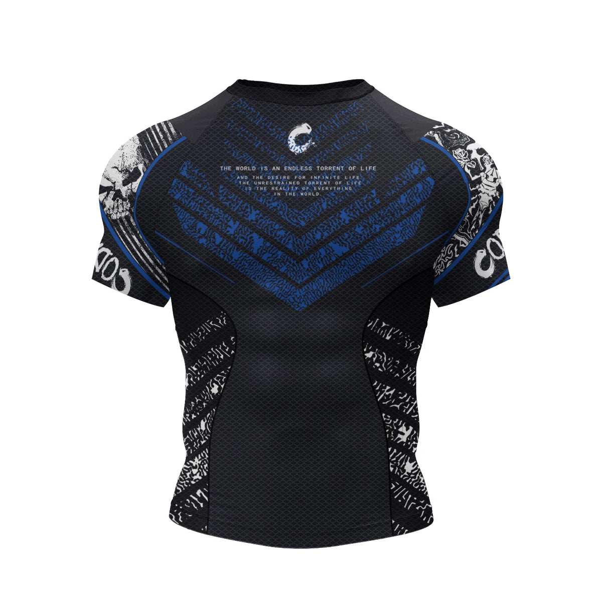 Robot Graphic Compression Short Sleeve T-shirt For Sports Outfits