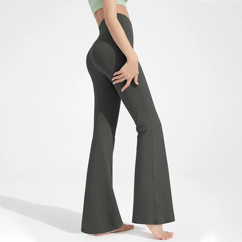 Women's High Waist Flared Pants
