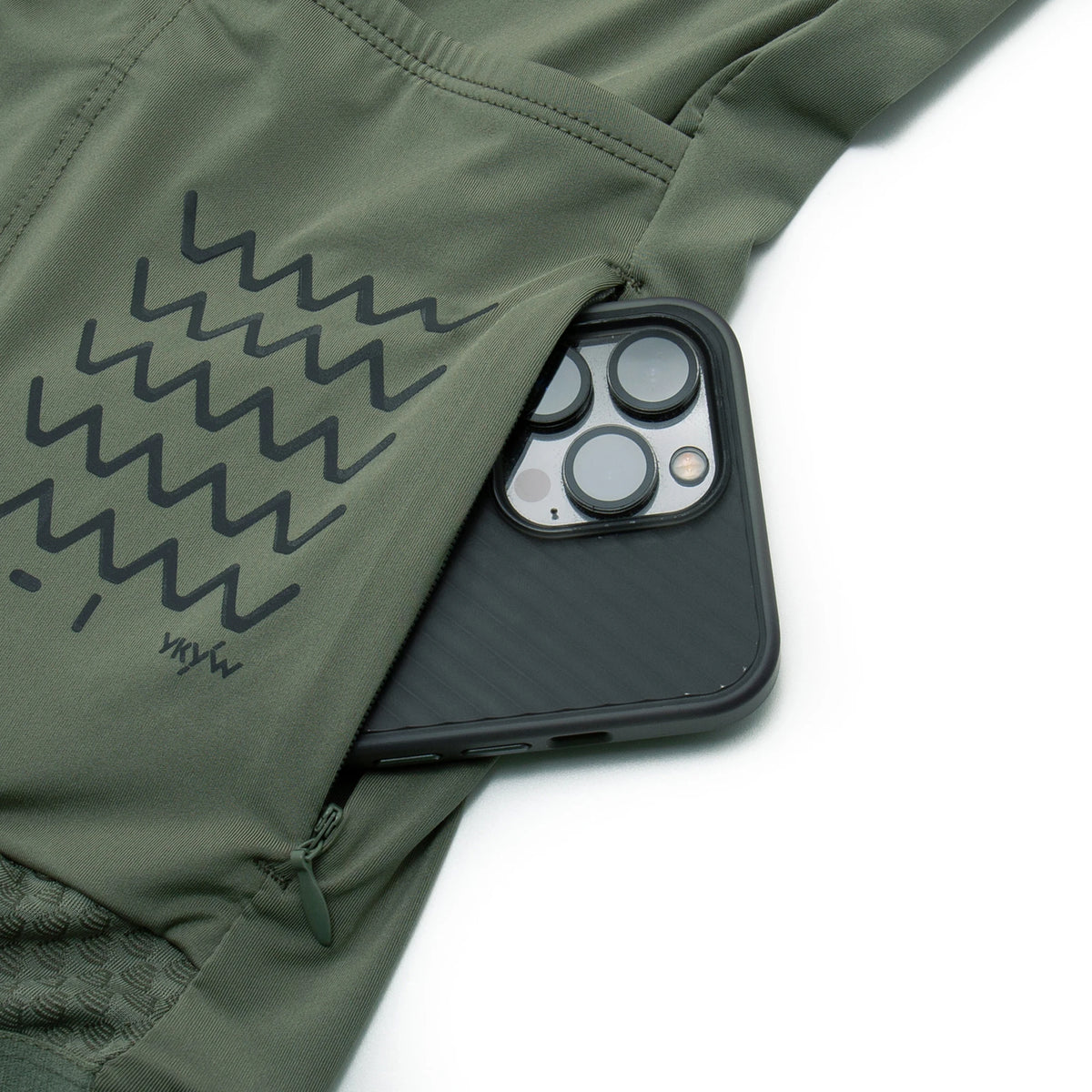 Men's Short Sleeve Full-Zip Cycling Jersey with Mesh Sleeves and Pockets
