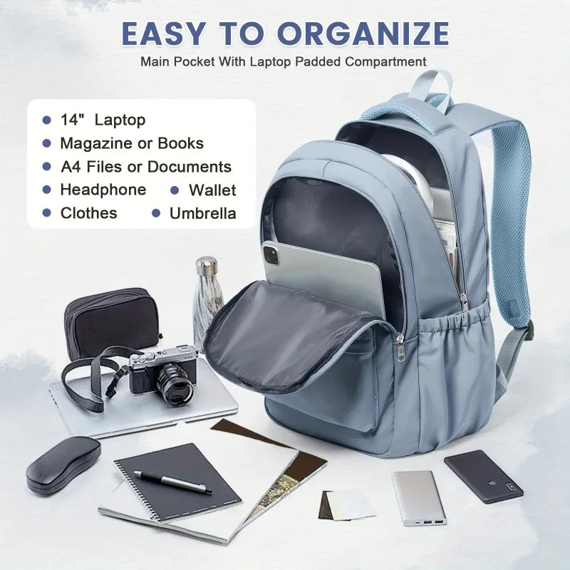 Student Backpack with Multiple Compartments and Front Pocket for Daily Carry
