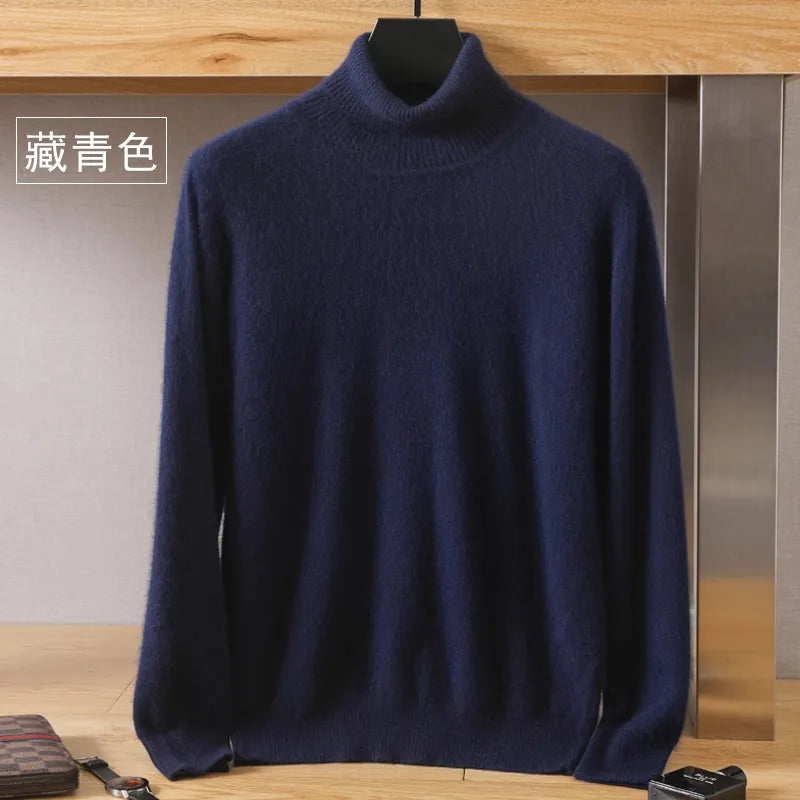 Men's Turtleneck Long Sleeve Knit Sweater
